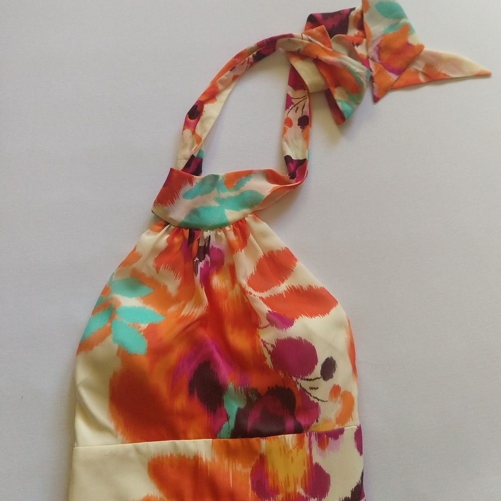 Eliza J Halter Floral Maxi Dress 4 - Picture 4 of 7